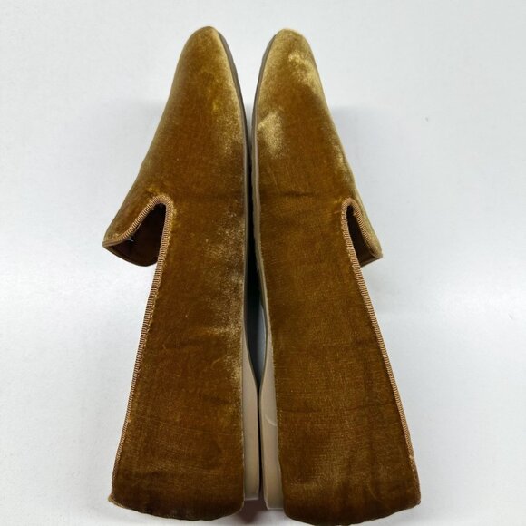 Birdies Starling Slipper Flat in Amber Velvet Faux Fur Lined Womens Size 9 - Picture 2 of 11